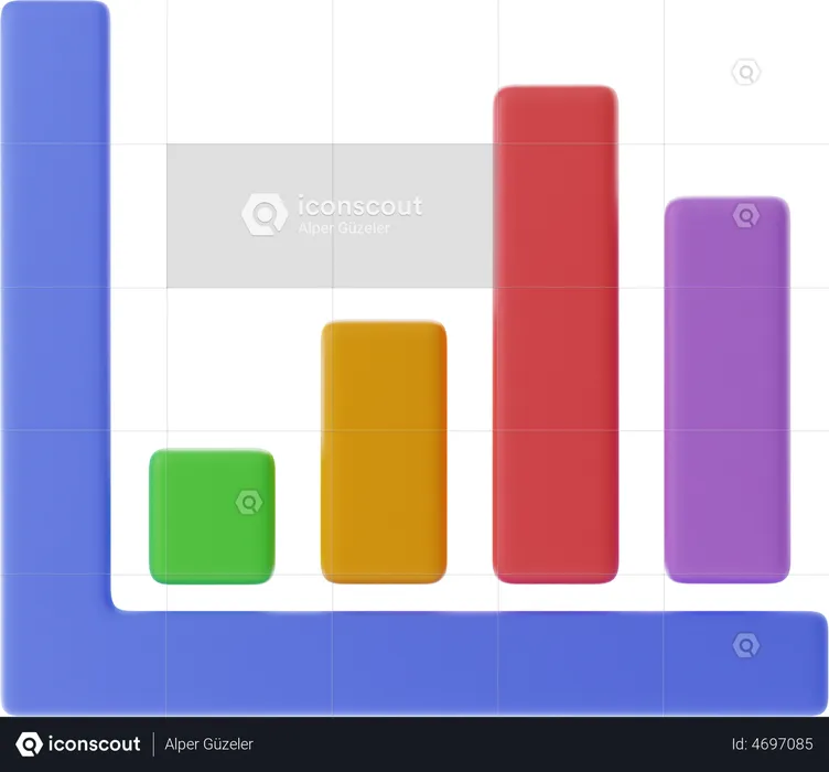 Chart Graph  3D Illustration