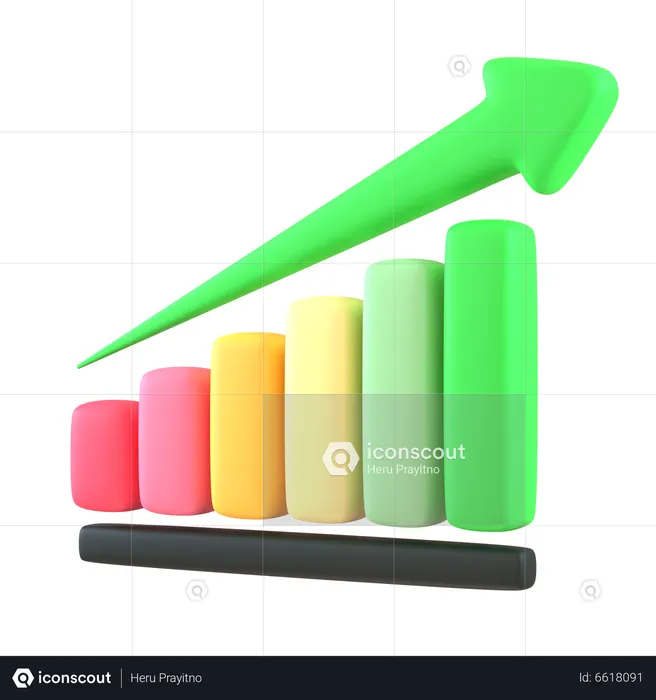 Chart Growth  3D Icon