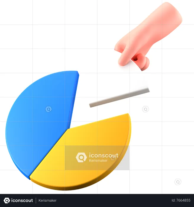 Chart Pie  3D Icon