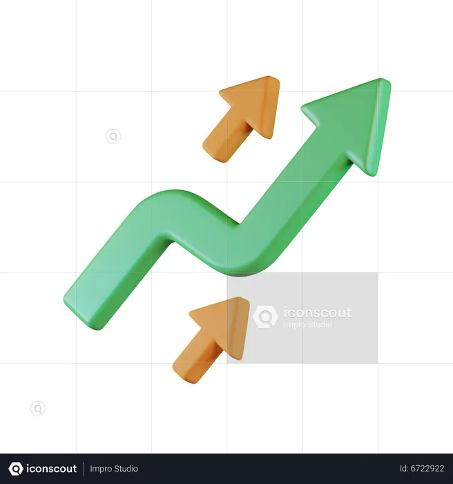 Chart Up  3D Icon