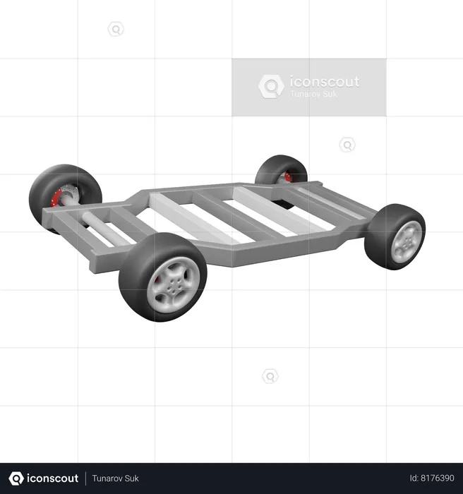 Chassi do carro  3D Icon