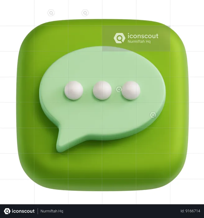 Chat  3D Icon