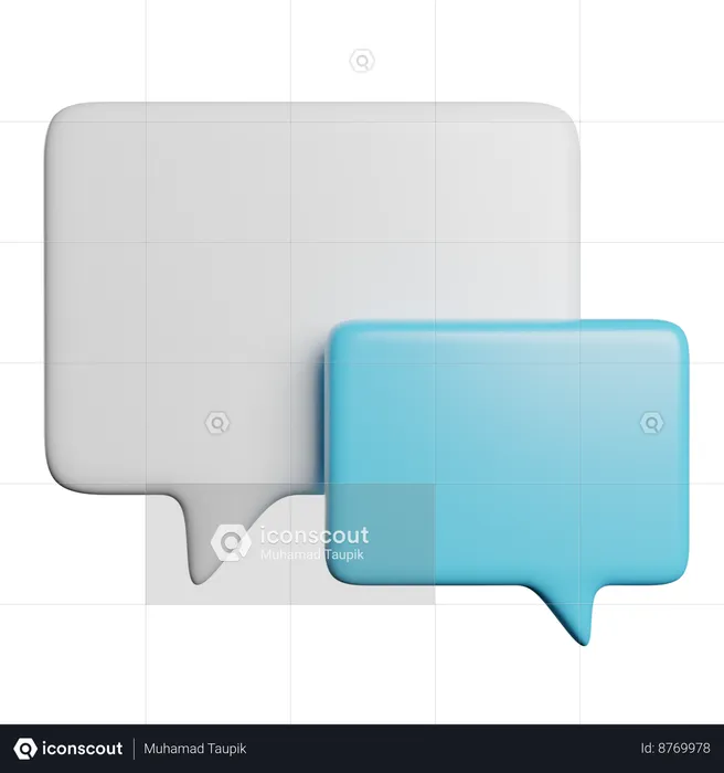 Chat  3D Icon