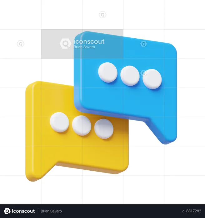 Chat  3D Icon