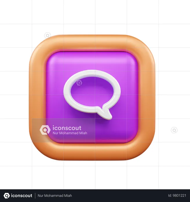 Chat  3D Icon