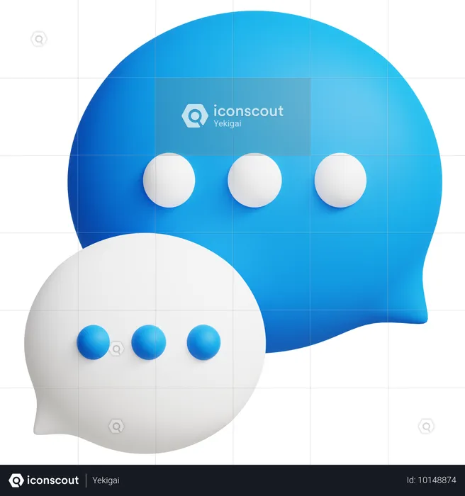 Chat  3D Icon