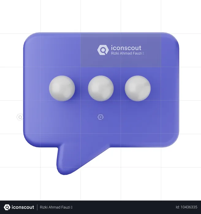 Chat  3D Icon