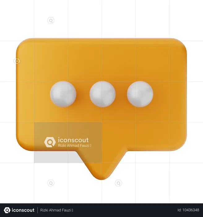 Chat  3D Icon