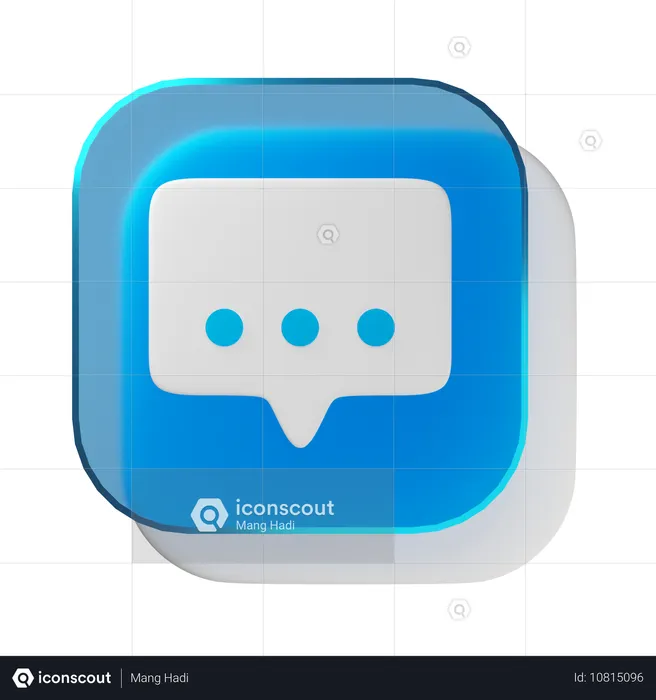 Chat  3D Icon