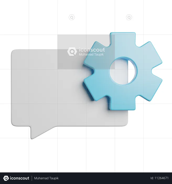 Chat  3D Icon