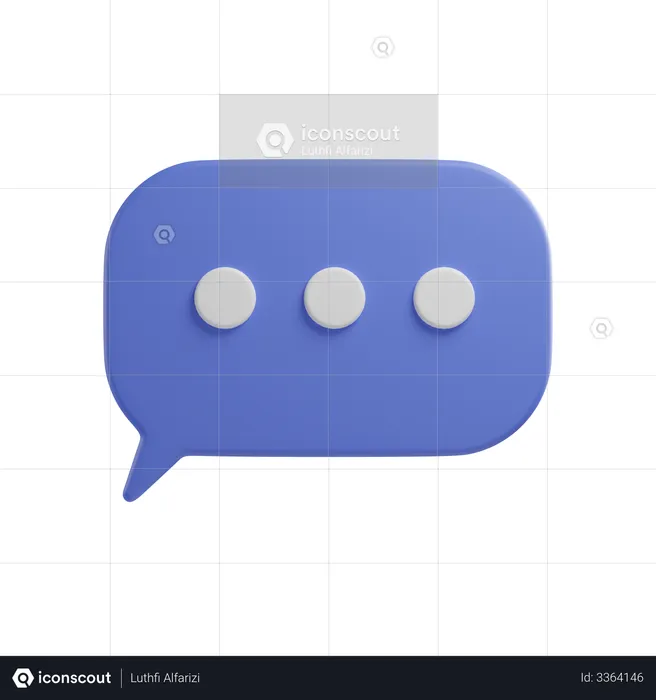 Chat  3D Icon