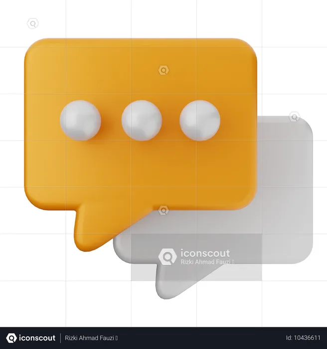 Chat  3D Icon