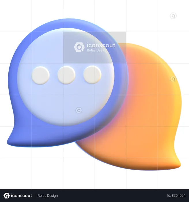 Chat  3D Icon