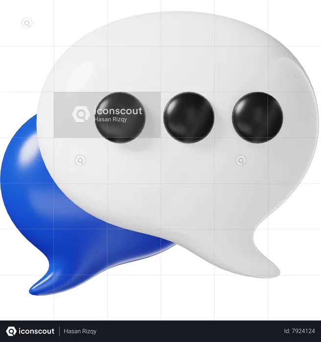 Chat  3D Icon