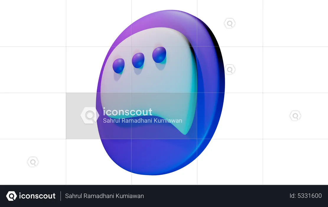 Chat  3D Icon