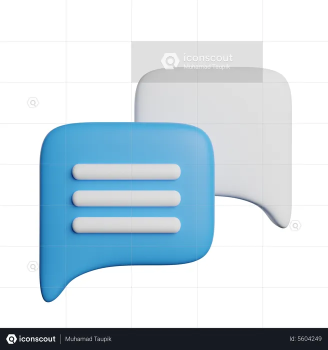 Chat  3D Icon