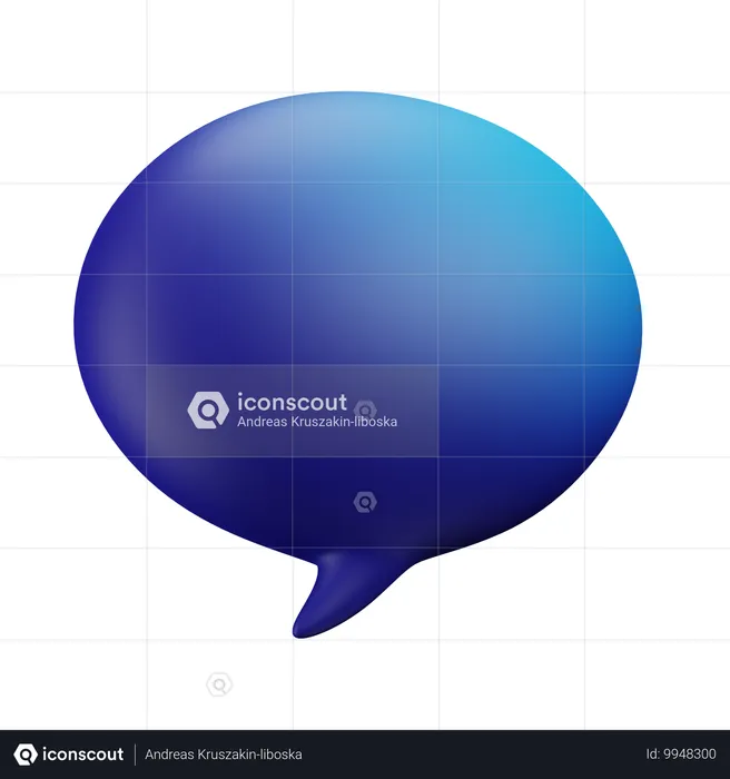 Chat  3D Icon