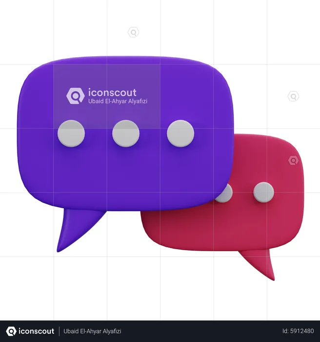 Chat  3D Icon