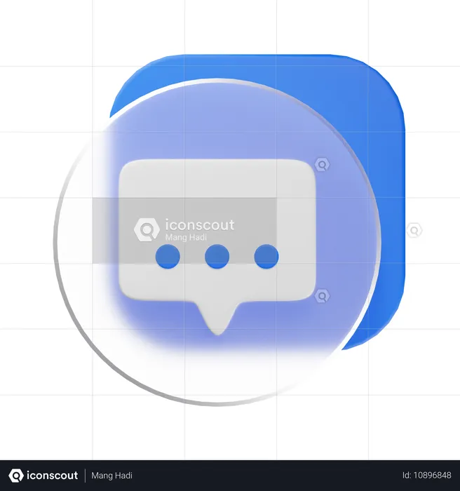 Chat  3D Icon