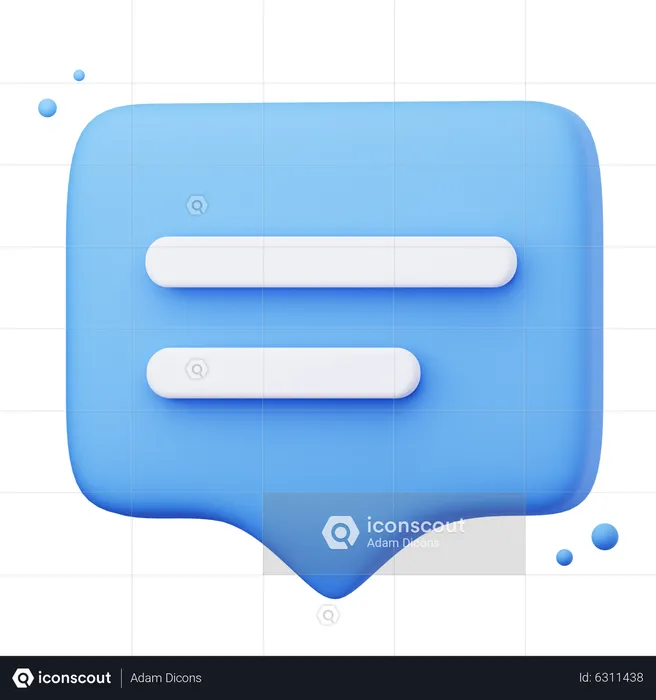 Chat  3D Icon