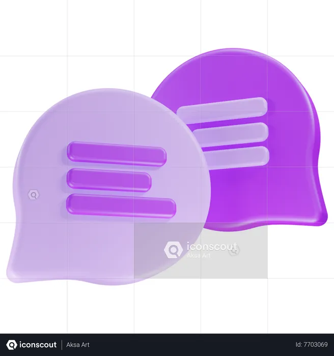 Chat  3D Icon