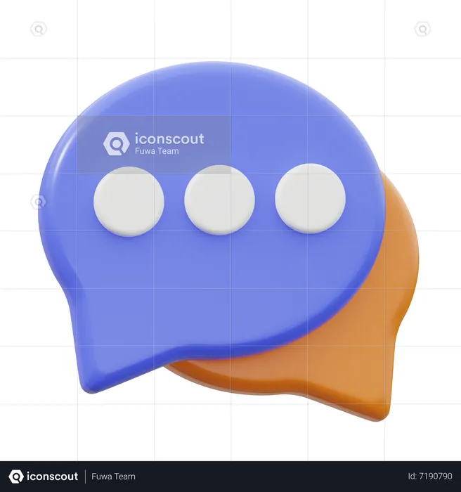 Chat  3D Icon