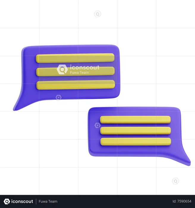 Chat  3D Icon