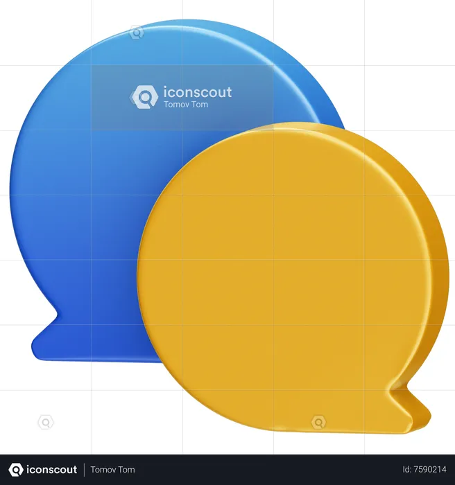 Chat  3D Icon