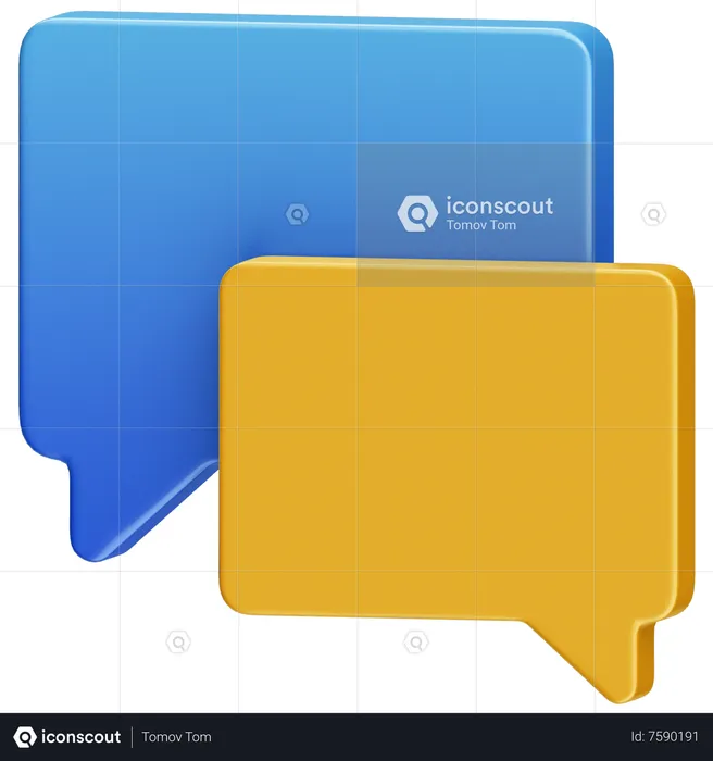 Chat  3D Icon