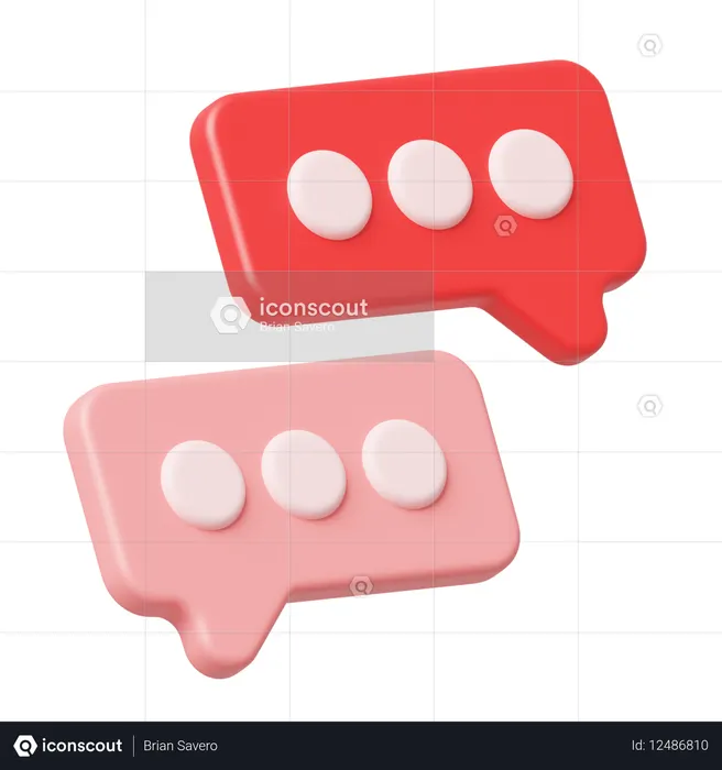 Chat  3D Icon