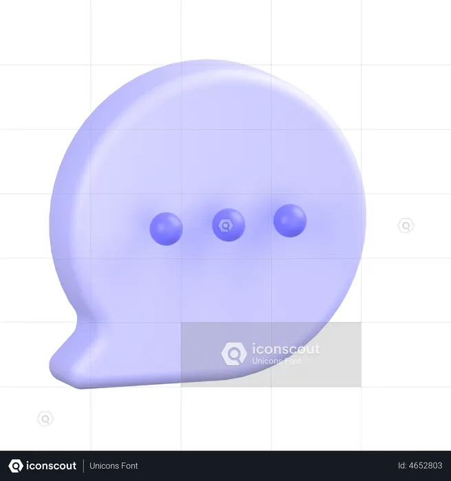 Comment Dots  3D Icon
