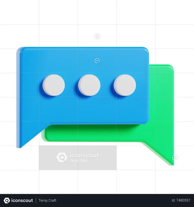 Chat  3D Icon