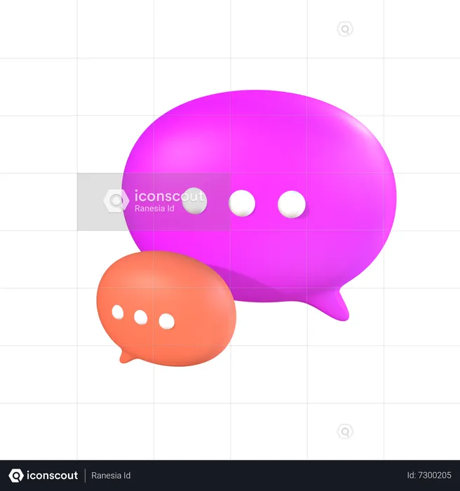 Chat  3D Icon