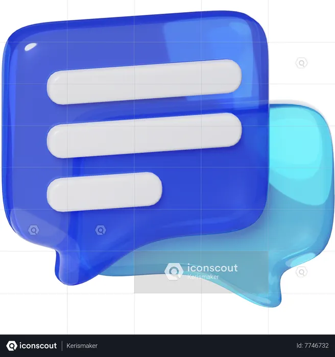 Chat  3D Icon