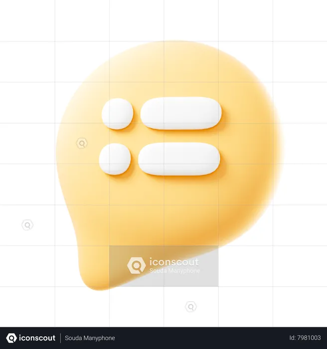 Chat  3D Icon