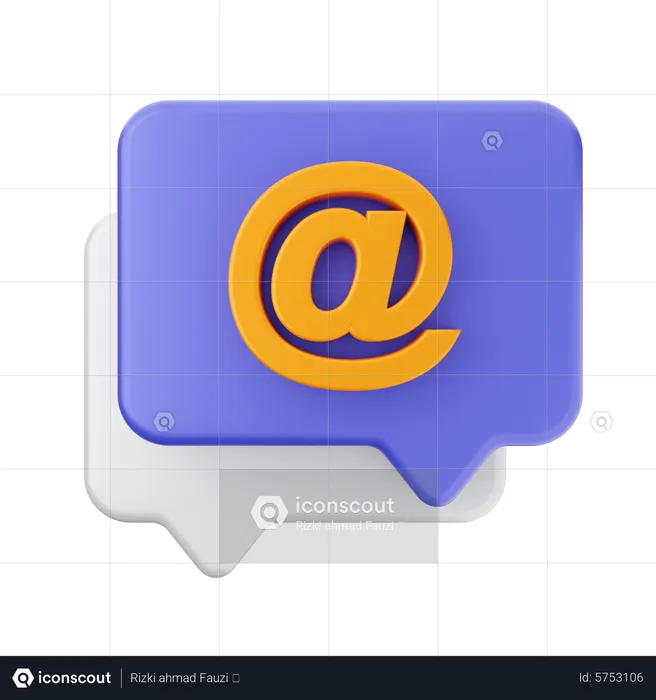 Chat Address  3D Icon