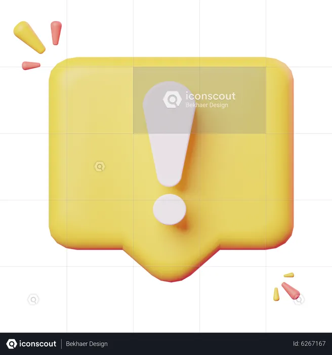 Chat-Benachrichtigung  3D Icon