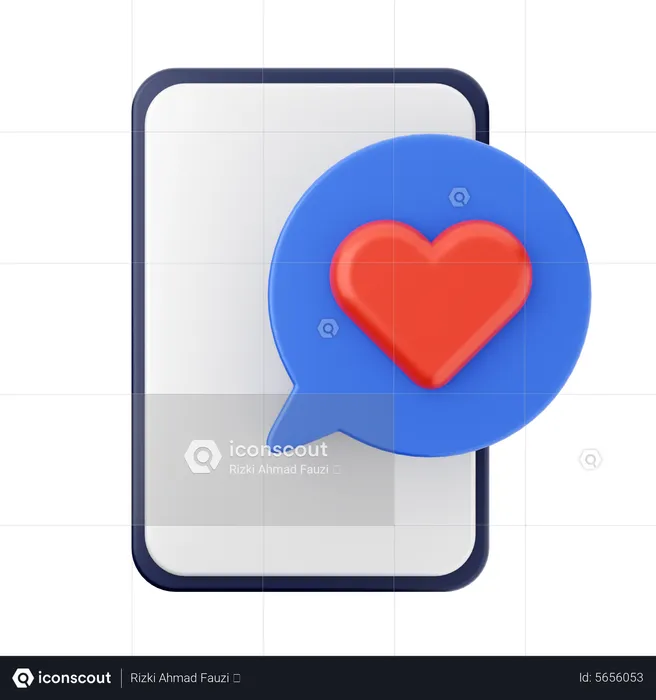 Discuter d'amour  3D Icon