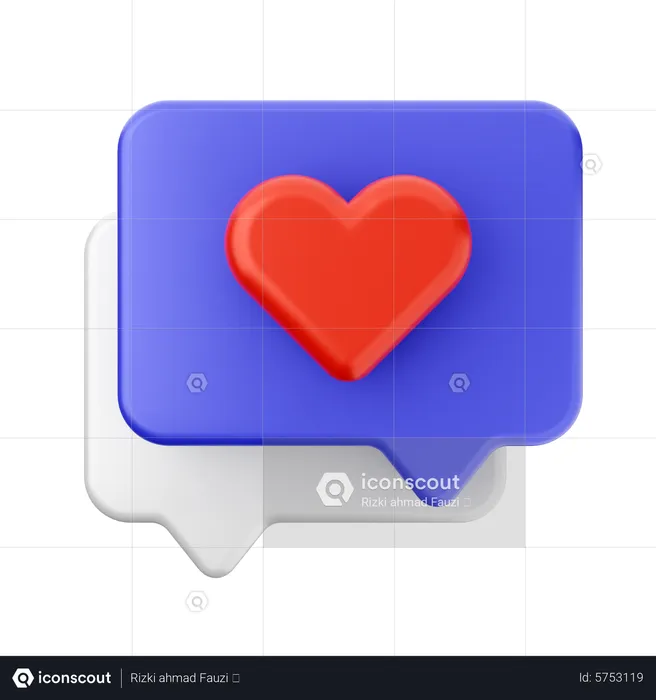 Discuter d'amour  3D Icon