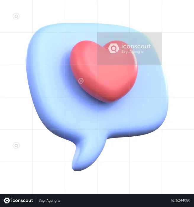 Discuter d'amour  3D Icon