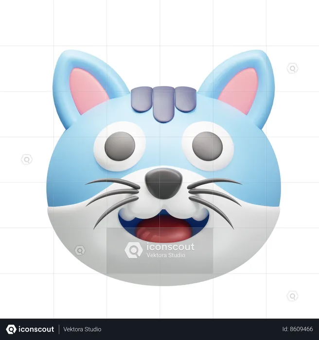 Chat animé  3D Icon