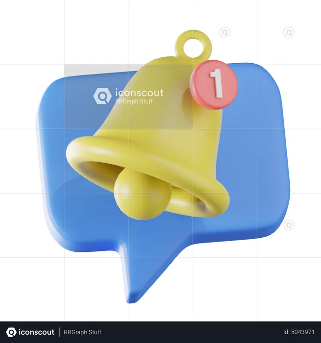 Chat-Benachrichtigung  3D Icon