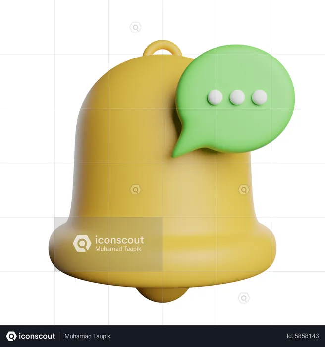 Chat-Benachrichtigung  3D Icon