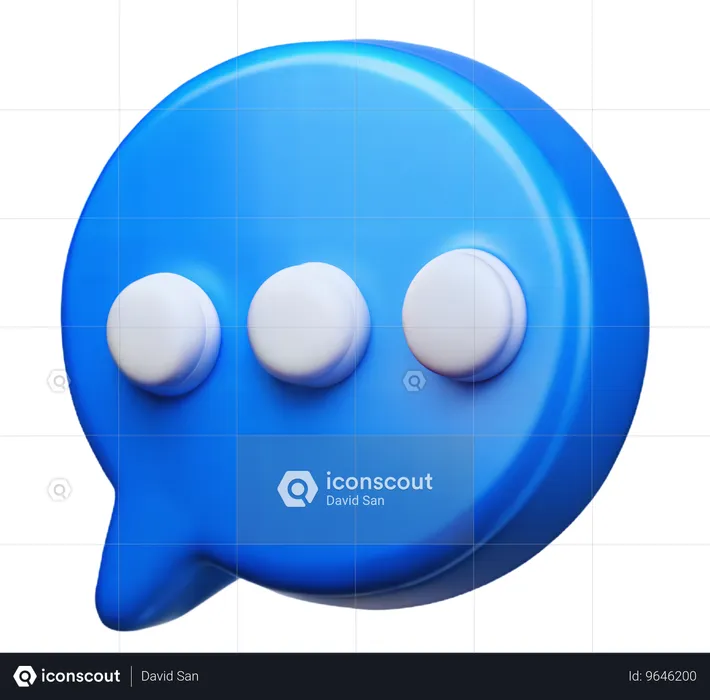 Chat-Blase  3D Icon