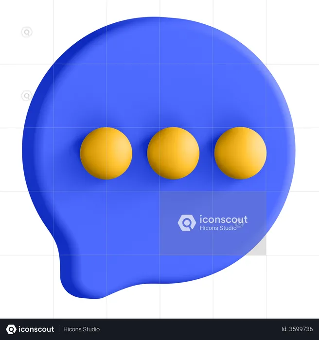 Chat-Blase  3D Icon