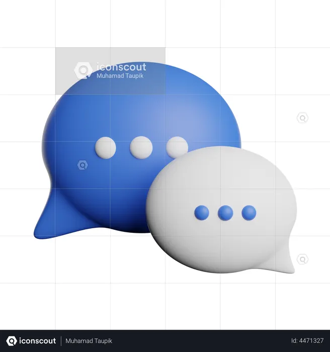 Chat-Blase  3D Illustration