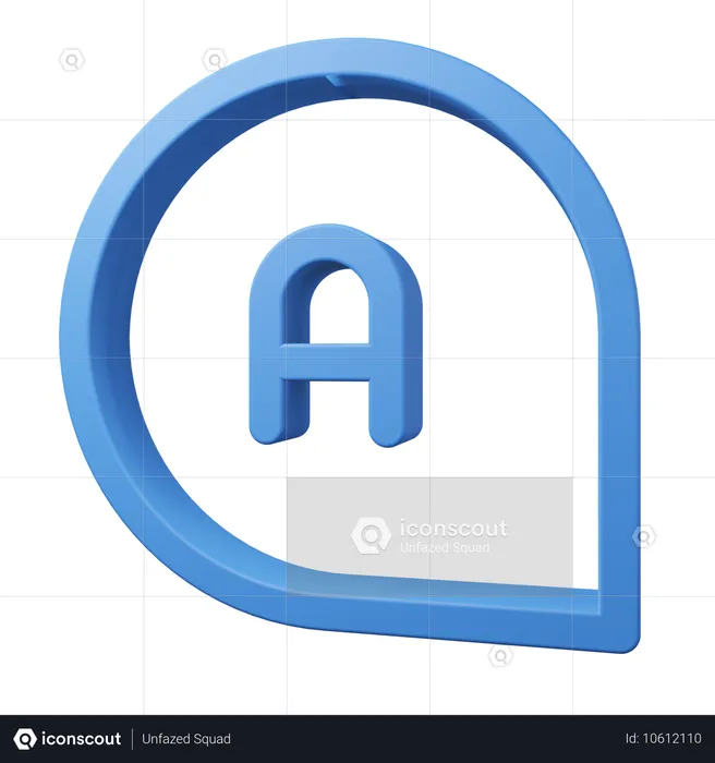 Chat-Blasen antworten  3D Icon