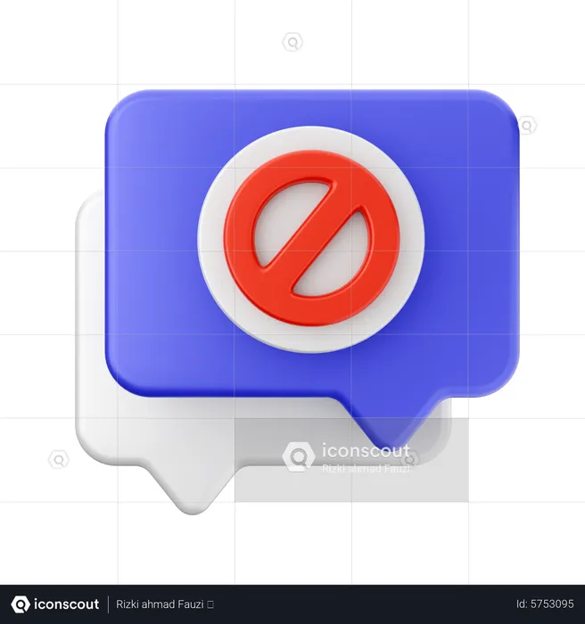 Chatblock  3D Icon