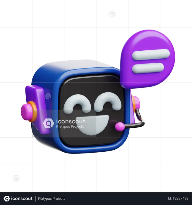 Bot de bate-papo  3D Icon