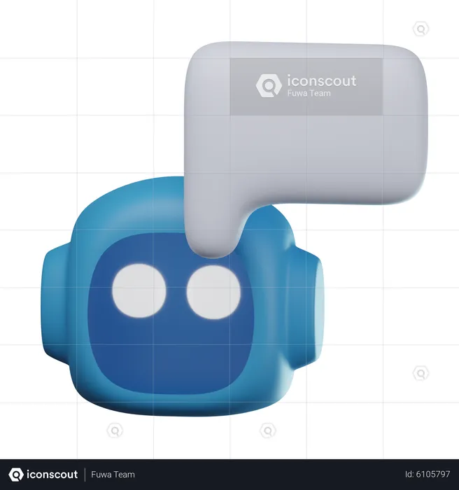 Chat Bot  3D Icon